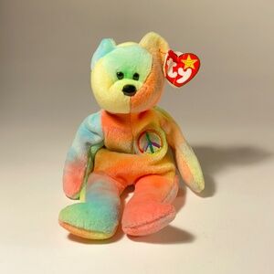 Peace Bear TY Beanie Baby